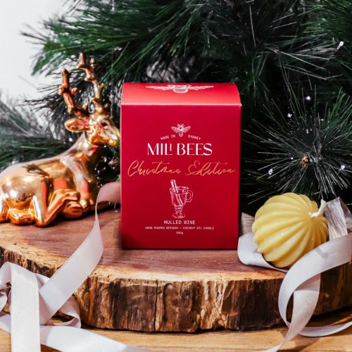 WOODWICK MULLED WINE BEES WAX CANDLE