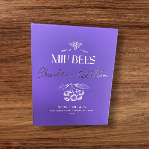 WOODWICK SUGAR PLUM FAIRY BEES WAX CANDLE